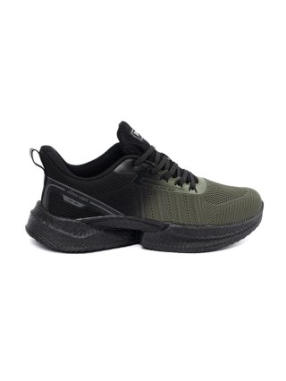 Męskie ciemno zielone buty sportowe - 41