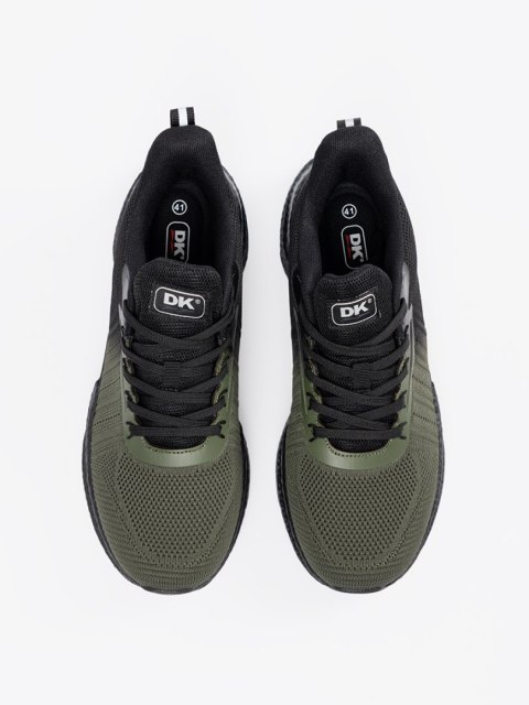 Męskie ciemno zielone buty sportowe - 41