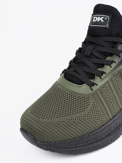 Męskie ciemno zielone buty sportowe - 41