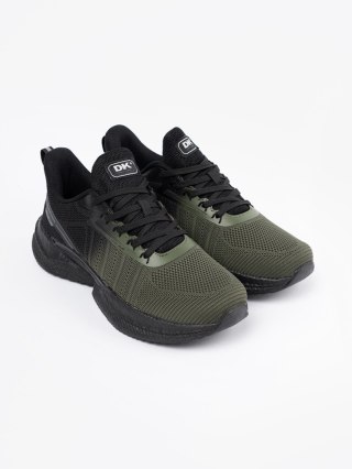 Męskie ciemno zielone buty sportowe - 45