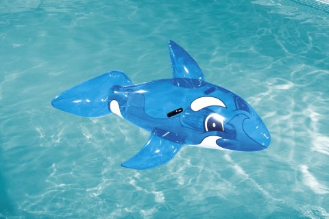 BESTWAY 41037 Delfin do pływania z uchwytami transparentny 1,57mx94cm BESTWAY 41037 Delfin do pływania z uchwytami transparentny 1,57mx94cm
