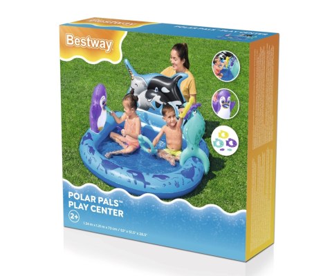 BESTWAY 53156 Basen dmuchany/Plac zabaw Arktyka 1,34mx1,31mx73cm