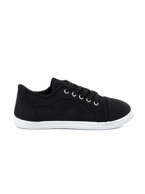 Trampki czarne sznurowane - 30 Trampki czarne sznurowane - 30