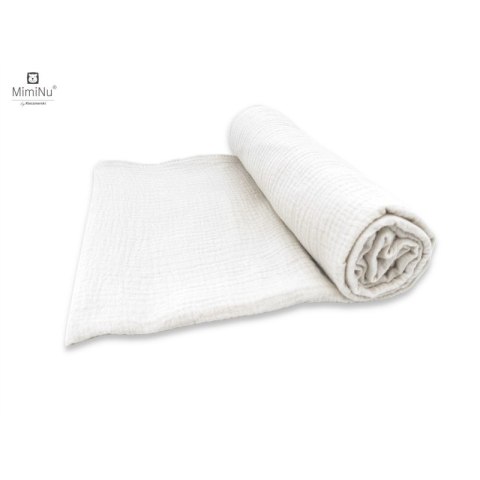 KIECZMERSKI Otulacz 120x120 MUŚLIN BAWEŁNIANY bawełna 100% śmietanka KIECZMERSKI Otulacz 120x120 MUŚLIN BAWEŁNIANY bawełna 100% śmietanka