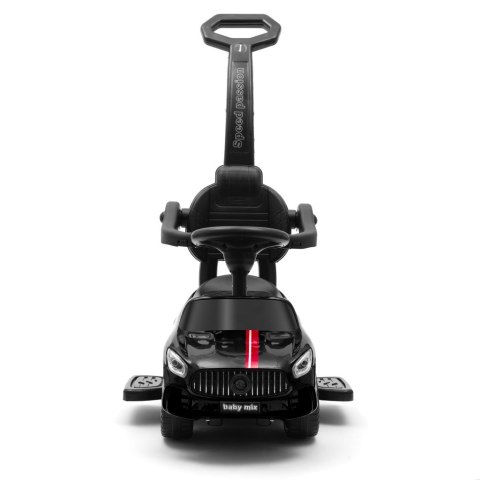 BABY MIX 45828 Dziecięcy jeżdzik z dżwiękiem i rączką RACER czarny BABY MIX 45828 Dziecięcy jeżdzik z dżwiękiem i rączką RACER czarny