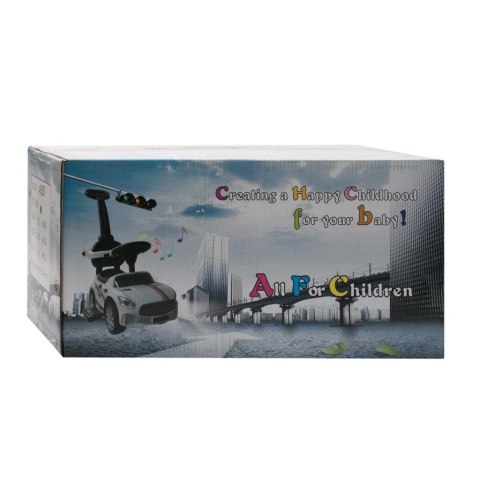 BABY MIX 45828 Dziecięcy jeżdzik z dżwiękiem i rączką RACER czarny BABY MIX 45828 Dziecięcy jeżdzik z dżwiękiem i rączką RACER czarny