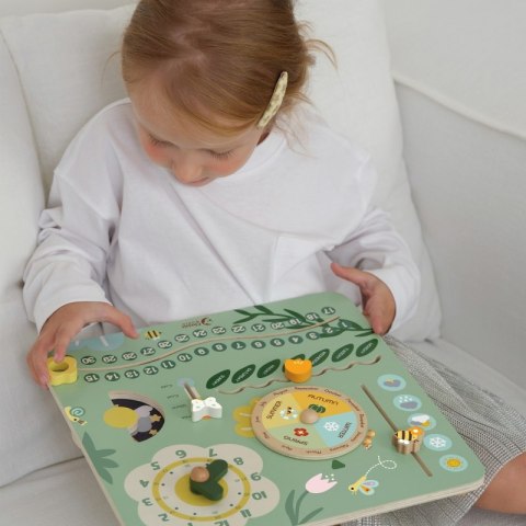 CLASSIC WORLD CW20255 Drewniana Tablica Manipulacyjna "Mój pierwszy kalendarz" Zegar dla Dzieci CLASSIC WORLD CW20255 Drewniana Tablica Manipulacyjna "Mój pierwszy kalendarz" Zegar dla Dzieci