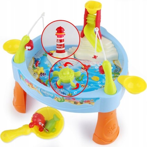 WOOPIE 29658 Stół Wodny Gra Łowienie Rybek Światło Dźwięk + 24 Akc. WOOPIE 29658 Stół Wodny Gra Łowienie Rybek Światło Dźwięk + 24 Akc.