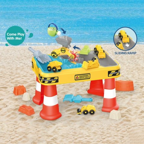 WOOPIE 53170 Stolik Wodny 2w1 Piaskownica Plac Budowy + 4 Autka 12el. WOOPIE 53170 Stolik Wodny 2w1 Piaskownica Plac Budowy + 4 Autka 12el.