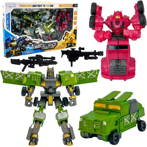 WOOPIE 53880 Roboty Transformujące Zestaw 4w1 Samochody Bojowe WOOPIE 53880 Roboty Transformujące Zestaw 4w1 Samochody Bojowe