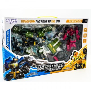 WOOPIE 53880 Roboty Transformujące Zestaw 4w1 Samochody Bojowe