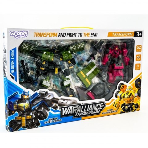 WOOPIE 53880 Roboty Transformujące Zestaw 4w1 Samochody Bojowe WOOPIE 53880 Roboty Transformujące Zestaw 4w1 Samochody Bojowe
