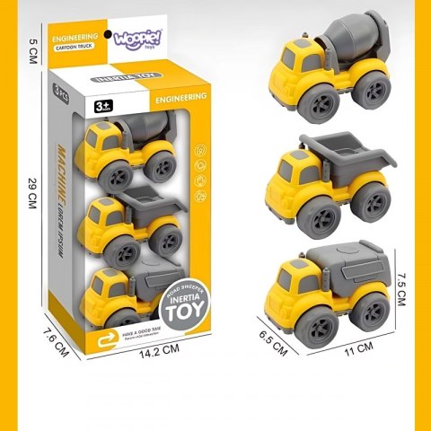 WOOPIE 53941 Zestaw 3 pojazdy budowlane WOOPIE 53941 Zestaw 3 pojazdy budowlane