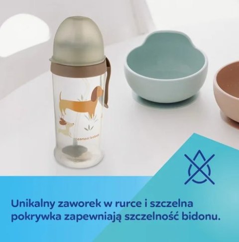 CANPOL 56/510_gre Bidon niekapek z rurką i odważnikiem 350ml GOOSE CANPOL 56/510_gre Bidon niekapek z rurką i odważnikiem 350ml GOOSE