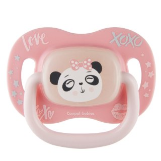CANPOL 34/935 Smoczek uspokajający silikonowy18 m+ okrągły EXOTIC ANIMALS panda