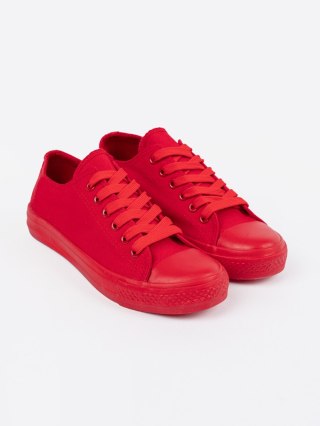 Czerwone trampki damskie - 36