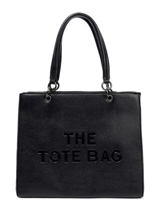 Klasyczna czarna shopperka TOTE - one size