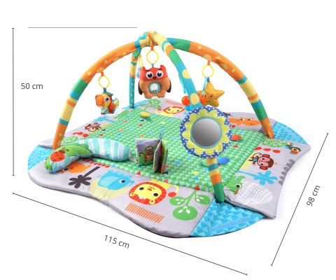 MILLY MALLY 6142 TinyMini JL628-1B Mata edukacyjna 4w1 Dżungla MILLY MALLY 6142 TinyMini JL628-1B Mata edukacyjna 4w1 Dżungla