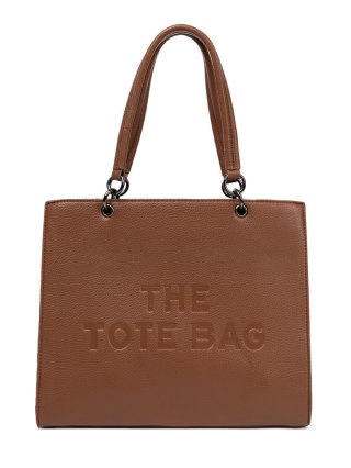 Torebka typu tote w ciepłym brązie - one size
