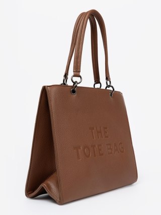 Torebka typu tote w ciepłym brązie - one size