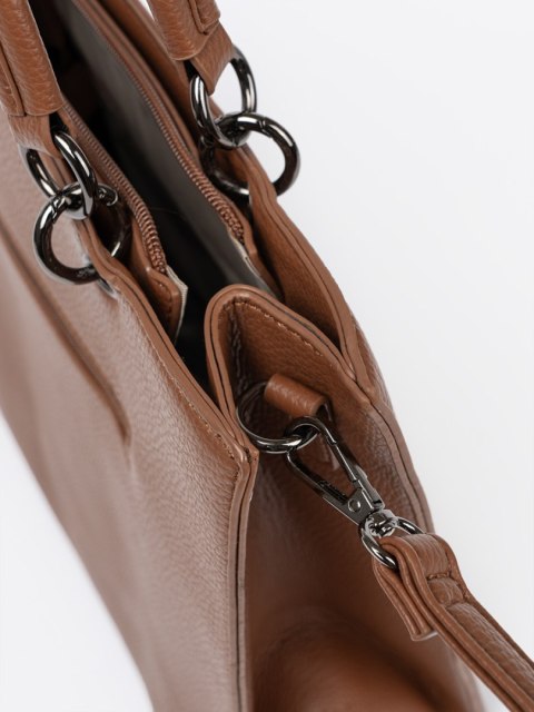 Torebka typu tote w ciepłym brązie - one size