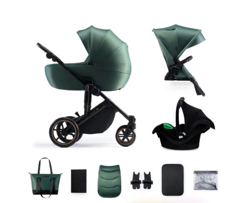KINDERKRAFT Wózek wielofunkcyjny 3w1 PRIME 2 mink pro dark green KINDERKRAFT Wózek wielofunkcyjny 3w1 PRIME 2 mink pro dark green