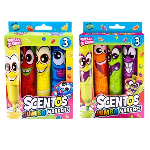 SCENTOS ST 10498 Pachnące markery -śmieszne minki 3 szt