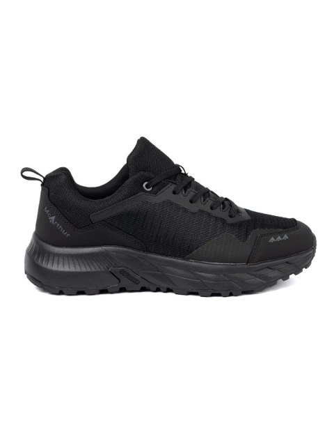 Czarne sneakersy z tekstylną cholewką męskie McArthur - 43