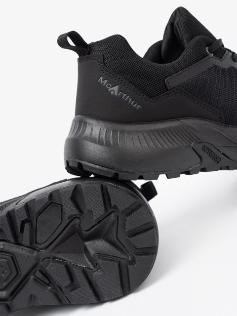 Czarne sneakersy z tekstylną cholewką męskie McArthur - 43