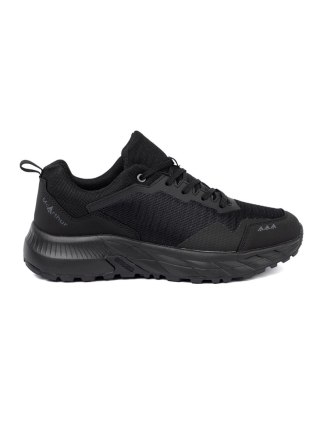 Czarne sneakersy z tekstylną cholewką męskie McArthur - 44