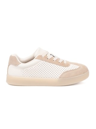 Sneakersy damskie ażurowe jasnobeżowe - 40