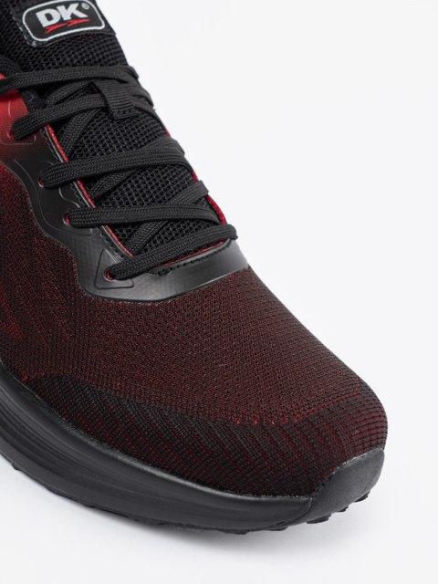Czarno czerwone lekkie buty sportowe męskie - 45