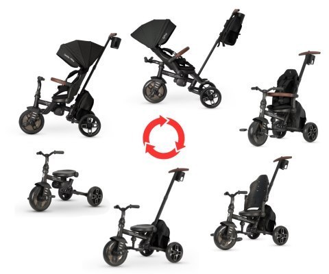 MILLY MALLY 6300 Qplay Rowerek Trójkołowy Comfo Max Black