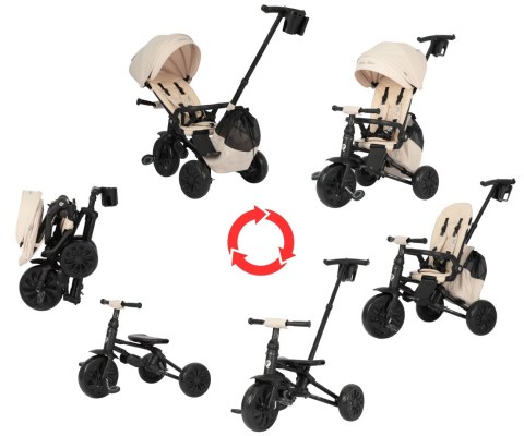 MILLY MALLY 6304 Qplay Rowerek Trójkołowy Nova Max Beige