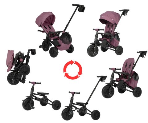 MILLY MALLY 6305 Qplay Rowerek Trójkołowy Nova Max Violet