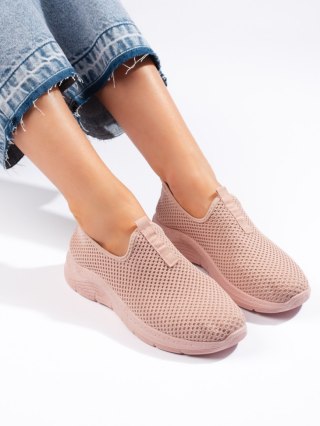 Różowe tekstylne buty sportowe - 39