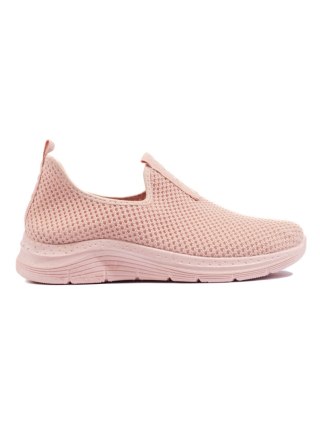 Różowe tekstylne buty sportowe - 41