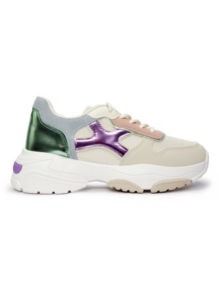 Sneakersy damskie wielokolorowe - 38