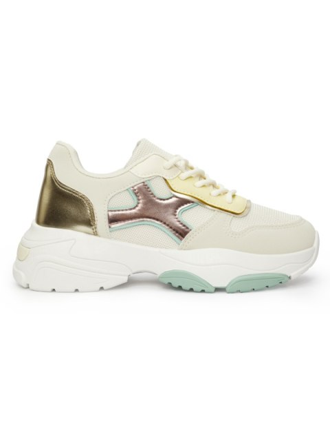 Sneakersy damskie złote - 41 Sneakersy damskie złote - 41