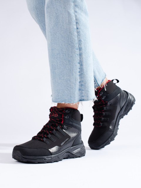 Buty trekkingowe damskie z wysoką cholewką DK czarne - 39 Buty trekkingowe damskie z wysoką cholewką DK czarne - 39