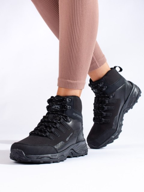 DK damskie buty trekkingowe z wysoką cholewką czarne - 39 DK damskie buty trekkingowe z wysoką cholewką czarne - 39