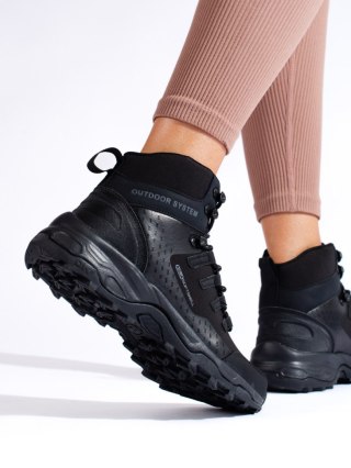 DK damskie buty trekkingowe z wysoką cholewką czarne - 40