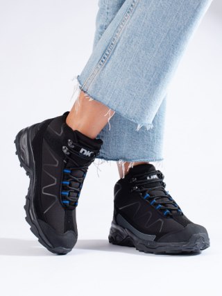 DK sportowe buty trekkingowe damskie z wysoką cholewką czarne - 39