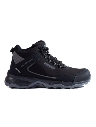 Wysokie buty trekkingowe damskie DK Softshell czarno-szare - 39