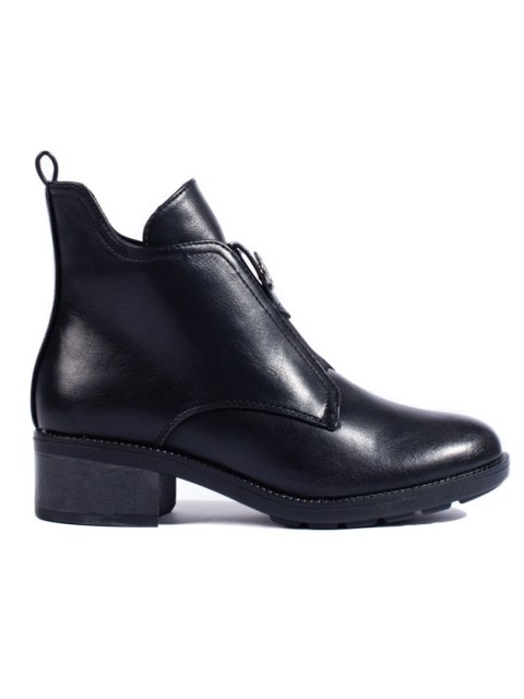 Stylowe czarne botki damskie - 37 Stylowe czarne botki damskie - 37