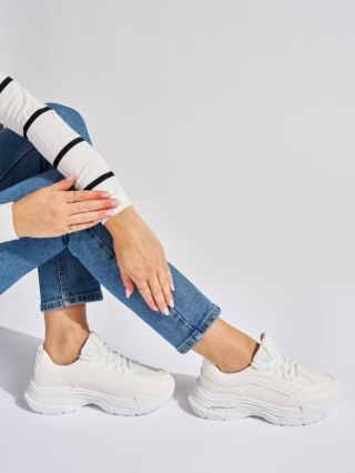 Białe damskie sneakersy - 37