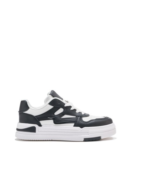 Biało-czarne sneakersy na platformie - 37 Biało-czarne sneakersy na platformie - 37