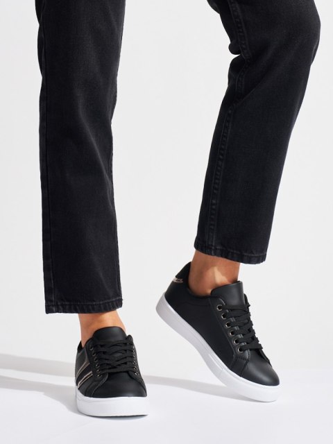 Czarne wygodne buty sportowe - 36 Czarne wygodne buty sportowe - 36