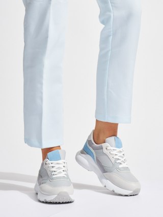Damskie błękitne sneakersy - 39