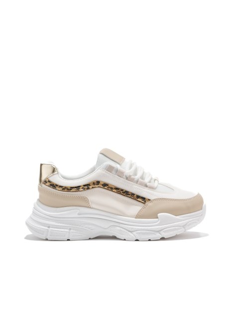 Kremowe damskie sneakersy - 41